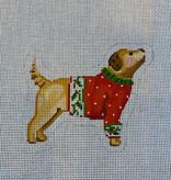 Canvas YELLOW DOG IN RED SWEATER  SEROM01