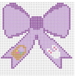 Canvas APRIL   BOW     3X3"