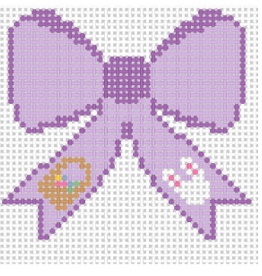 Canvas APRIL   BOW     3X3"