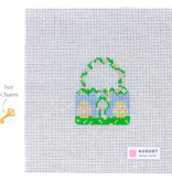 Canvas LOVE LOCK - EASTER   WITH KEY CHARM  2.5X3.25"