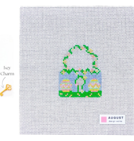 Canvas LOVE LOCK - EASTER   WITH KEY CHARM  2.5X3.25"