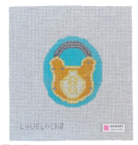 Canvas LOVE LOCK - TIFFANY   WITH KEY CHARM  3.75X4.5"