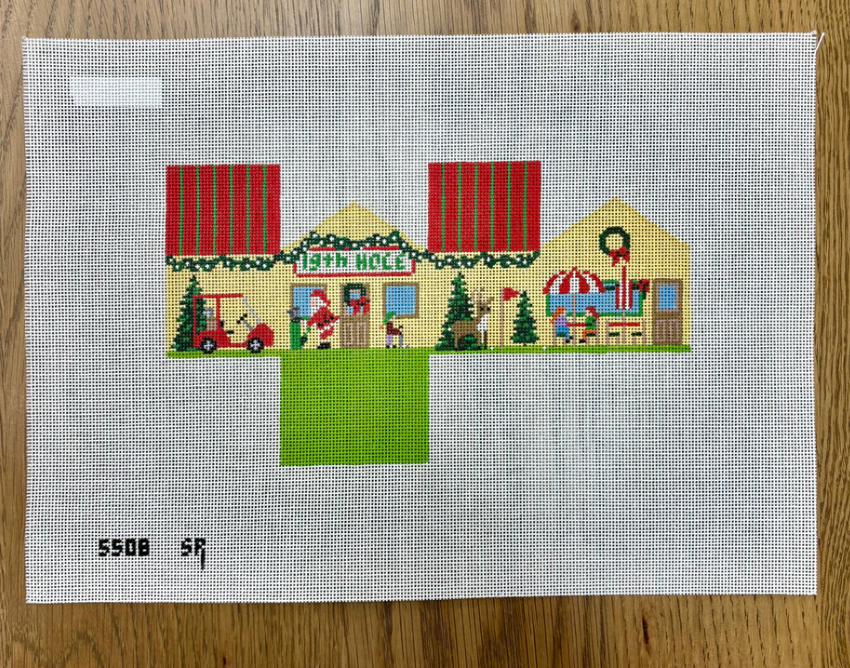 Canvas 19TH HOLE  3D MINI HOUSE  SR5508  2.5X2.75X2"