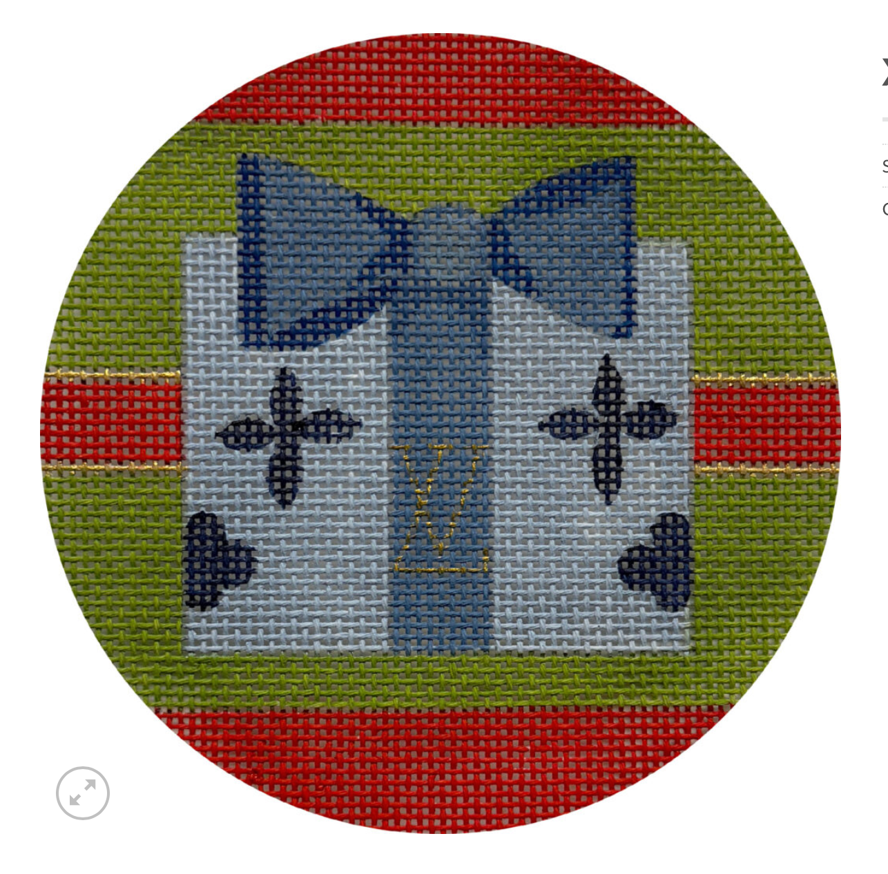 Canvas XMAS GIFT - LV  X695  4"ROUND