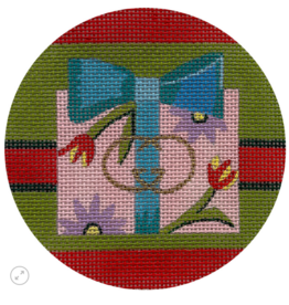 Canvas XMAS GIFT - LVG  X694  4"ROUND