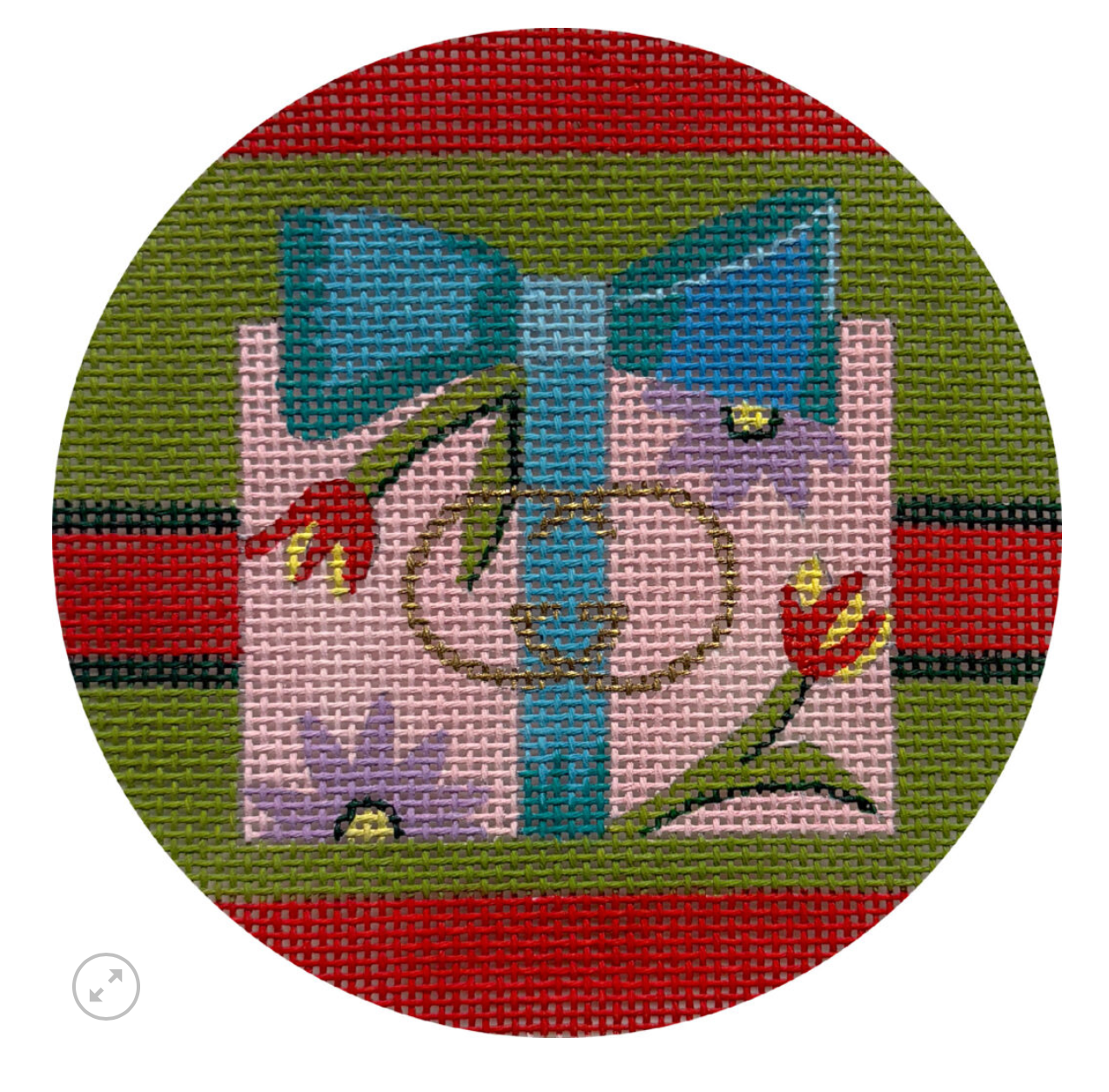 Canvas XMAS GIFT - LVG  X694  4"ROUND