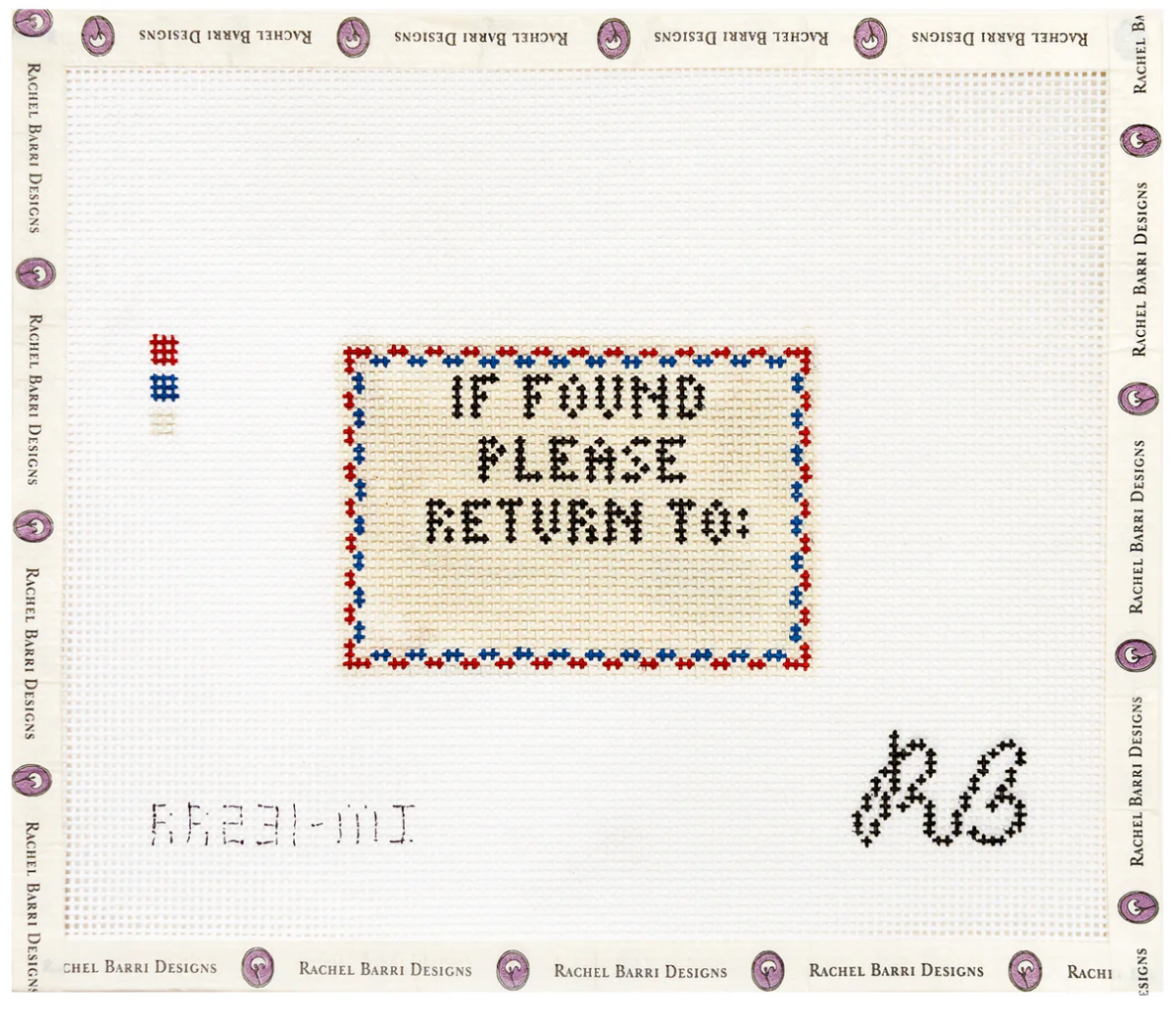 Canvas IF FOUND.....   MINI INSERT   2X3"