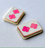Accessories TWO DOT HOT PINK MAHJONG TILE  NEEDLE MINDER