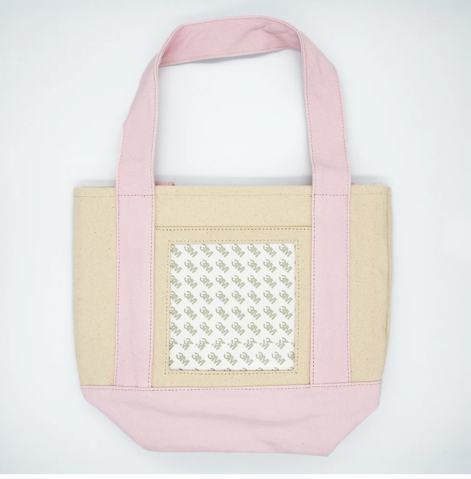 Accessories MINI CANVAS TOTE WITH 5X5" SELF FINISH INSERT - PINK