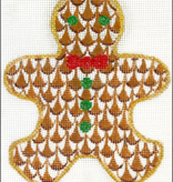 Canvas FISHNET MINI GINGERBREAD MAN  XM191  4.5X5"