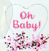 Canvas OH BABY!  HEART  OMD52