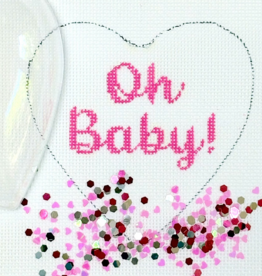 Canvas OH BABY!  HEART  OMD52