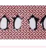 Canvas FRETWORK  PENGUINS CUMMERBUND W50A