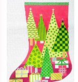 Canvas OH CHRISTMAS TREE - PINK  X144A