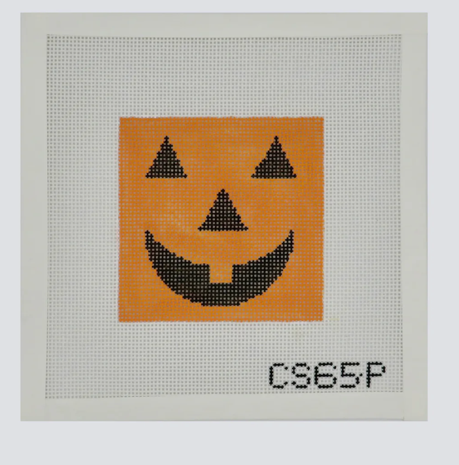 Canvas HALLOWEEN PUMPKIN FACE  CS65P  4X4