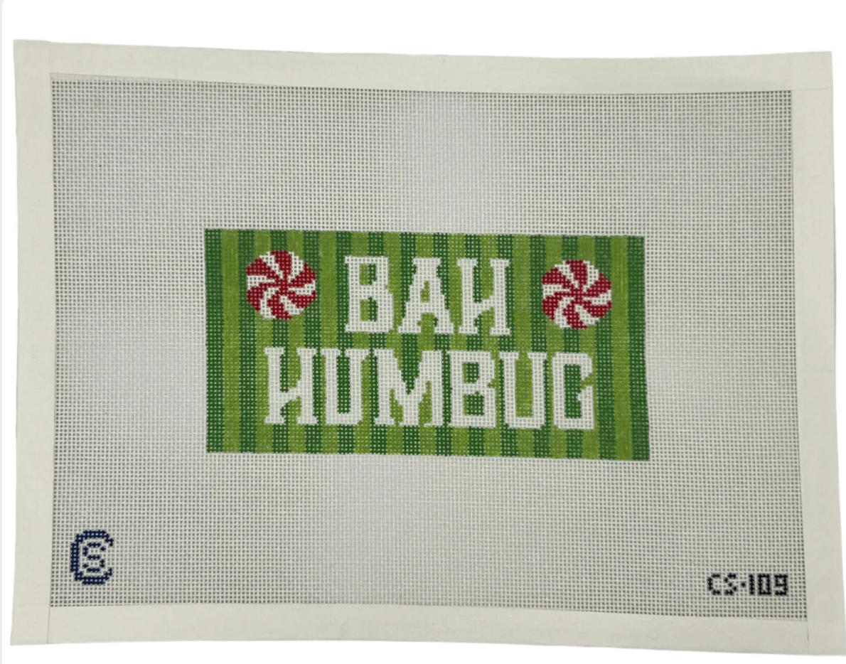 Canvas BAH HUMBUG   CS109  3X6"