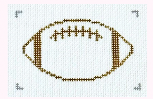 Canvas FOOTBALL WALLET  INSERT  3X2"