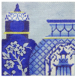 Canvas MING CHERRING BLOSSOM URNS  KAI01   4X4"