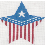 Canvas FLAG STAR  284  5.5X5.25"