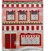 Canvas HOLIDAY VILLAGE - CANDY SHOP  WITH STITCH GUIDE  CH1453
