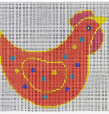 Canvas RED CHICKEN  JTS42   4.5X4"