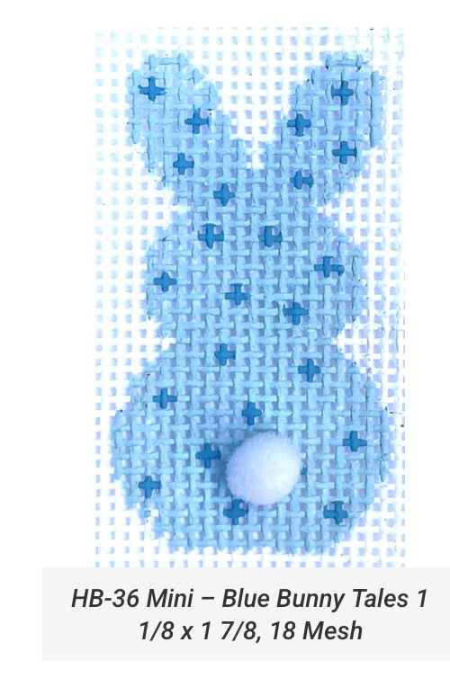 Canvas MINI BUNNY  HB36  BLUE