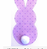 Canvas BUNNY  TAILS WITH STITCH GUIDE HB339  LAVENDER
