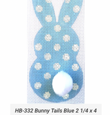 Canvas BUNNY  TAILS WITH STITCH GUIDE HB332  BLUE