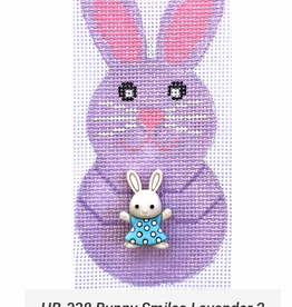 Canvas BUNNY  SMILES WITH STITCH GUIDE HB338  LAVENDER