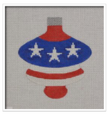 Canvas PATRIOTIC SPINDLE ORNAMENT  PA01