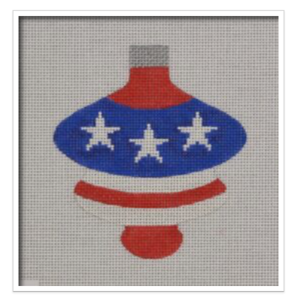 Canvas PATRIOTIC SPINDLE ORNAMENT  PA01