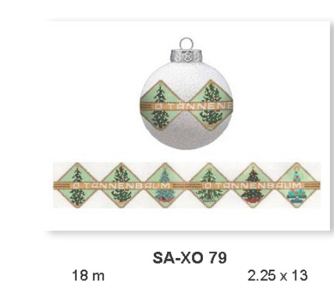 Canvas O TANNENBAUM  BAND ORNAMENT SAXO79