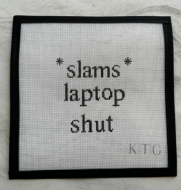 Canvas SLAMS LAPTOP SHUT   K93   4X4"