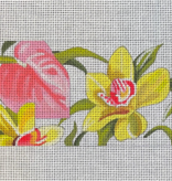 Canvas YELLOW FLOWER INSERT  IN622   6X3"