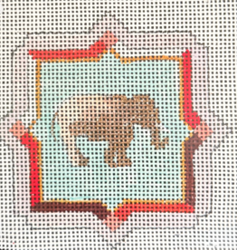 Canvas GOLD ELEPHANT  JW450   3.25X3.25"