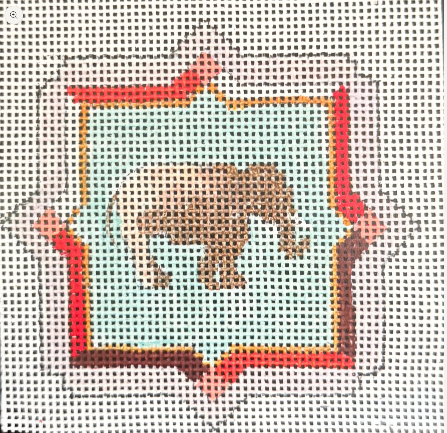 Canvas GOLD ELEPHANT  JW450   3.25X3.25"