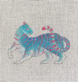 Canvas BLUE TIGER  JW447  3X2"
