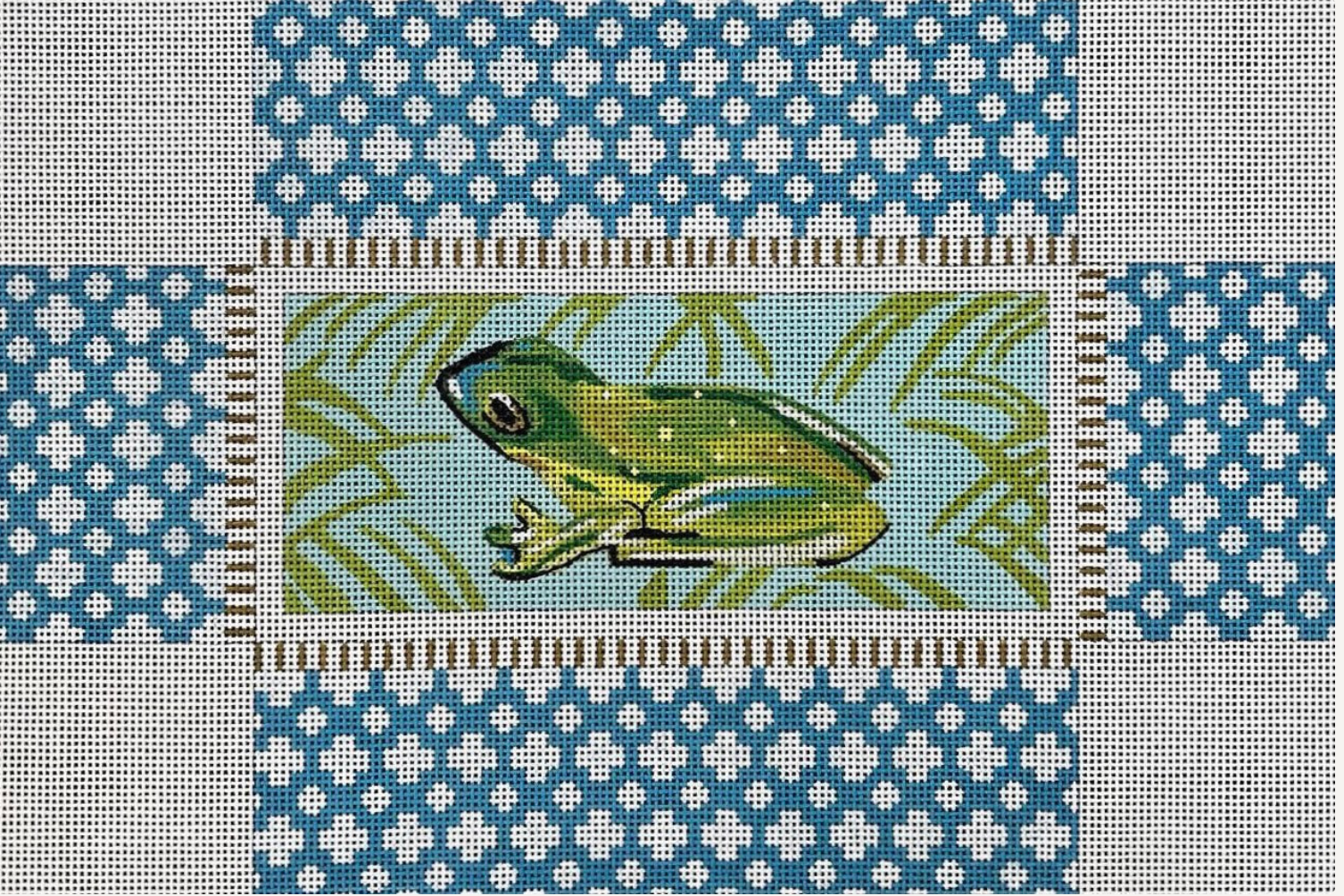 Canvas GREEN FROG BRICK COVER  BC718