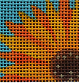 Canvas SUNFLOWER  TAG  ME81   2X3"