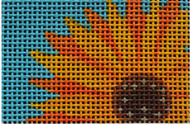 Canvas SUNFLOWER  TAG  ME81   2X3"