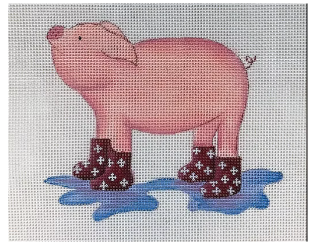 Canvas PIG IN BOOTS  ME9