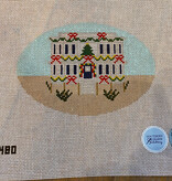 Canvas LOW COUNTRY CHRISTMAS OVAL  SCS480