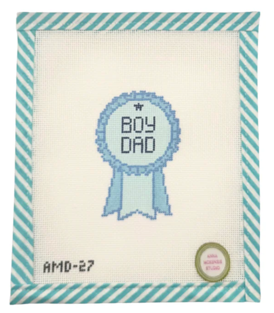 Canvas BOY DAD RIBBON  AMD27   2.5X3.5"
