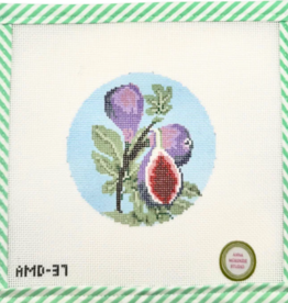 Canvas FLOWERS OF THE BIBLE SERIES -FIG   AMD37    4"ROUND
