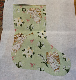 Canvas LILY OF THE VALLEY STOCKING  AGL054