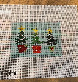 Canvas 3 CHRISTMAS TREES  PCND201A