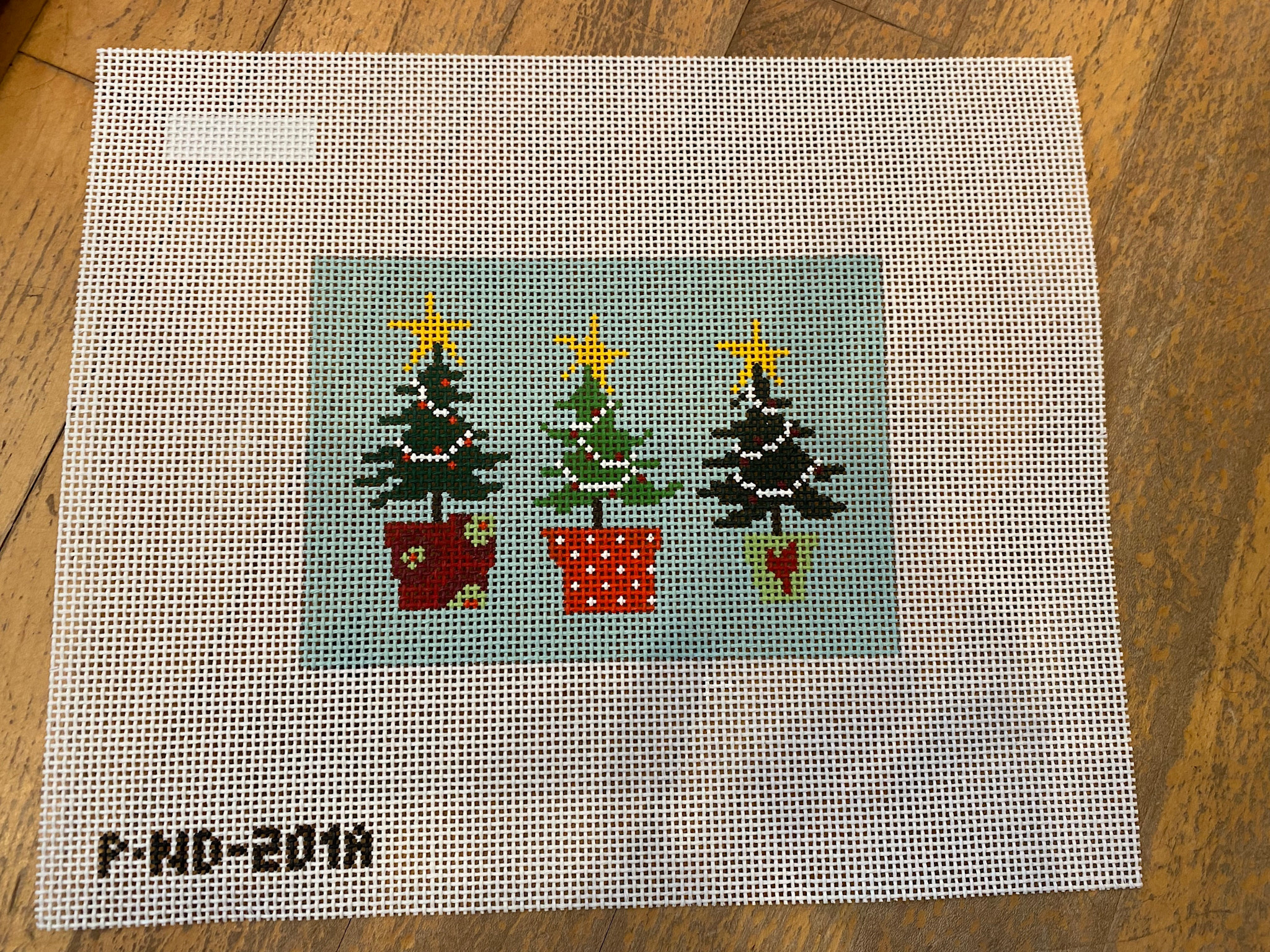 Canvas 3 CHRISTMAS TREES  PCND201A