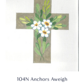 Canvas ANN WHEAT PACE CROSS  ANCHORS AWAY  104N