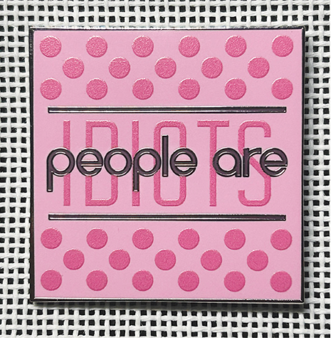 Accessories PEOPLE ARE IDIOTS  -  PINK  NEEDLE MINDER