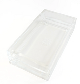 Accessories ACRYLIC  TRAY  WITH INTERCHANGEABLE SLOT  3X6"